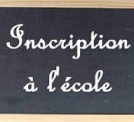 Inscription à l'école Inscription à l'école